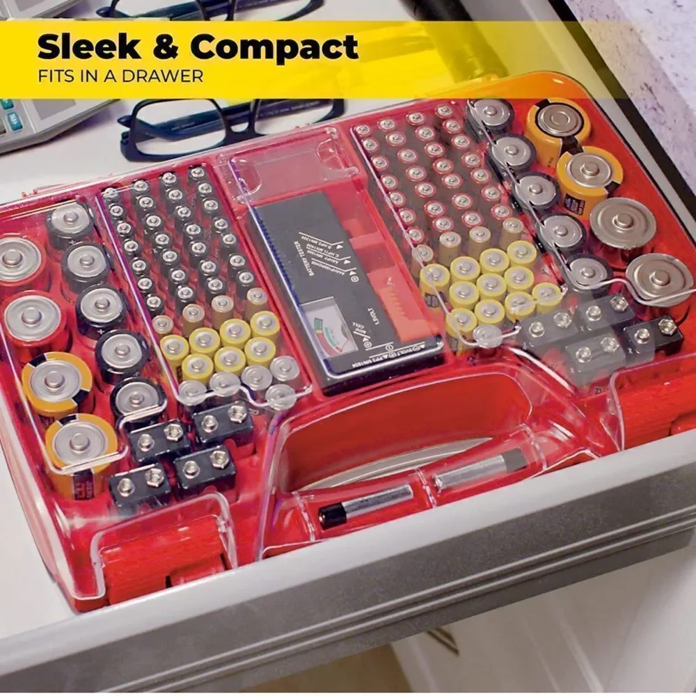 ‎Battery Daddy Battery Organizer and Storage Case